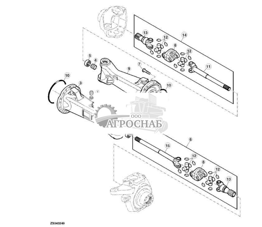 AXLE BODY (2802 MM 4-WHEEL DRIVE VERSION) 